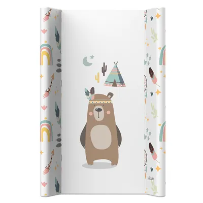 Productafbeelding van Kikido Verschoonmat 50 x 70 cm - PVC verschoonmat met verhoogde randen - Teddy