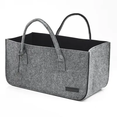 Obrázek produktu pro Plstěná taška šedá/černá 50x25x25cm
