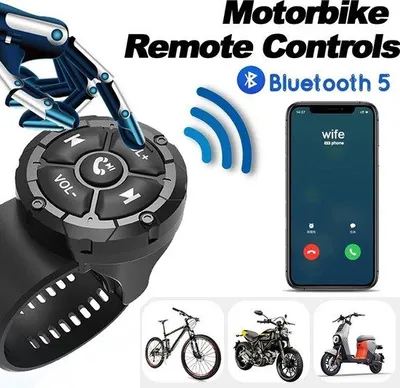 Produktbild von Bluetooth-Fernbedienung für Motorradfahrer und Radfahrer - Verbessert Ihre Fahrerfahrung