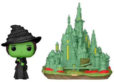 Productafbeelding van Wicked POP! Town Vinyl Figuur Elphaba met de Smaragdstad, 9 cm