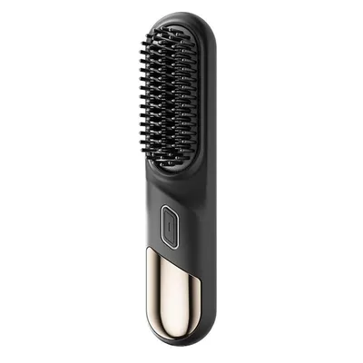 Produktbild von Kabellose Haarglätterbürste mit Verbrühungsschutz – Tragbar und wiederaufladbar, Glättungskamm für Reisen und tägliches Styling