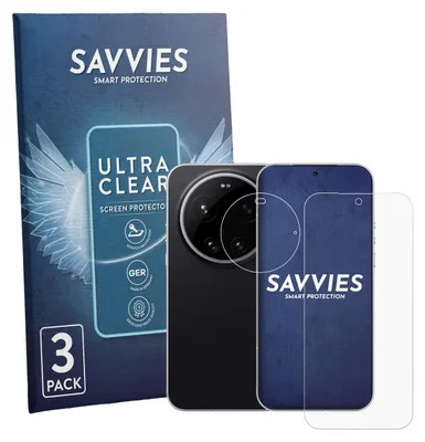 Produktbild von 6x Für Xiaomi Leica Leitzphone (Display+Kamera) Schutzfolie Savvies Displayschutz Display Schutz Folie Klar Transparent