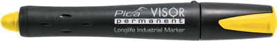 Produktbild von Pica 990/44 Permanentmarker/Industrial Marker | extrem unempfindlich und vielseitig, wasserfest, trocknet nie aus | Farbe: gelb, Minendurchmesser: 10 mm, Länge: 85 mm