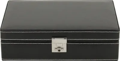 Produktbild von Friedrich Lederwaren Uhrenkasten London Leder 10 Uhren schwarz, 26120-2