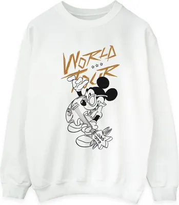 Produktbild von Disney - "World Tour" Sweatshirt für Damen BI29214 (XXL) (Weiß)