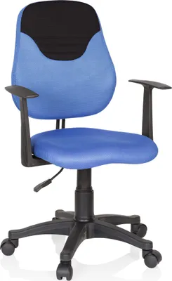 Produktbild von hjh OFFICE Kinderdrehstuhl KIDDY STYLE Schreibtischstuhl für Kinder höhenverstellbar mit Armlehnen Stoff
