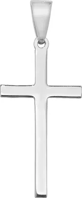 Image de Pendentif Femme Croix Argent fin 925 - 40mm*16mm; TRS23870