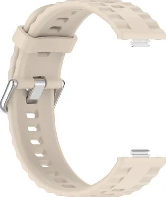 Produktbild von INF Silikon-Uhrenarmband für Huawei Fit 4 Pro Weiß