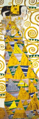 Produktbild von Gustav Klimt Kunstdruck Bild - Die Erwartung, 1905-1909 (Detail) (91 x 30 cm)