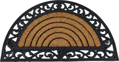 Produktbild von Sesua Gummimatte Relief mit Kokoseinlage halbrund 75x45 cm Fußabtreter Fußmatte Türvorleger