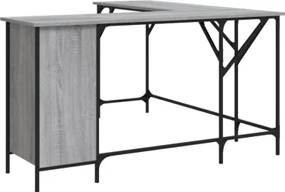 Obrázek produktu pro vidaXL Psací stůl šedý Sonoma 141x141x75 cm materiál na bázi dřeva