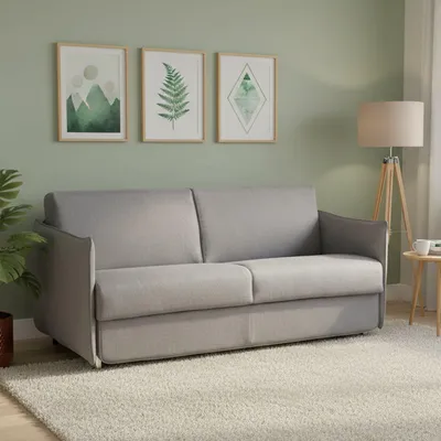 Immagine prodotto di Trissino - Divano Letto 2 Posti, 180x95 cm Grigio, Sfoderabile Italy