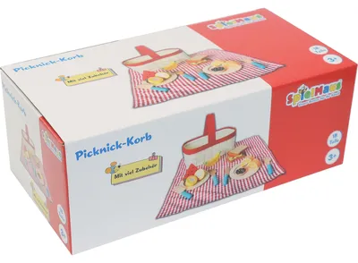 Produktbild von SpielMaus Küche Picknick Korb, 18 Teile