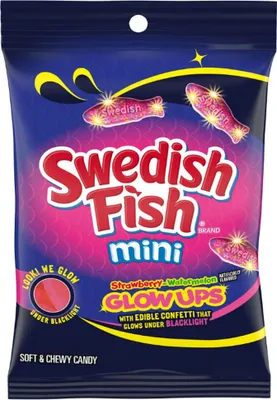 Produktbild von Swedish Fish Mini Glow Ups (12 x 87g)