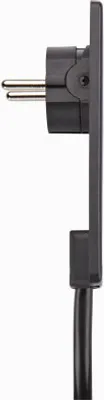 Produktbild von Schulte EVOline Plug 01.561 Flachstecker 1.5 m Steckdose 3fach schwarz