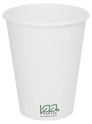 Zdjęcie produktu dla Kubek jednościankowy 100% PAPIER biały 300ml | ø90mm, 50szt
