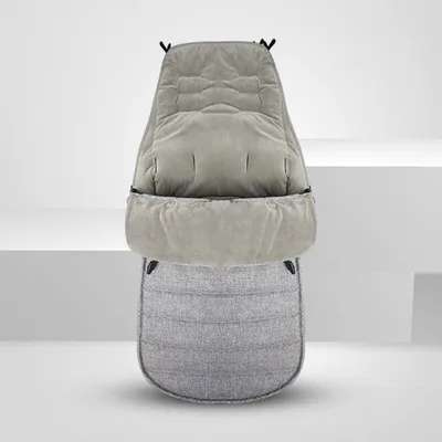 Imagen del producto de Saco de dormir para cochecito de bebé, acolchado y cálido, color gris
