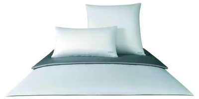 Produktbild von JOOP! Mako-Satin-Bettwäsche-Garnitur Micro Pattern Farbe Silber Größe 200x200+2x70x90cm