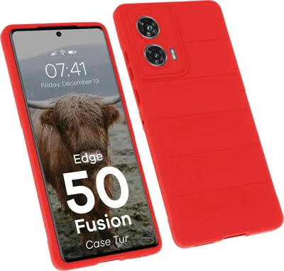 Produktbild von Pancerne etui Bizon Case Tur do Motorola Edge 50 Fusion, czerwone