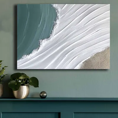 Image de Wallity, 70100GSC-005, Peinture décorative sur toile, Multicolore, 100 % PEINTURE, 70 x 100 cm