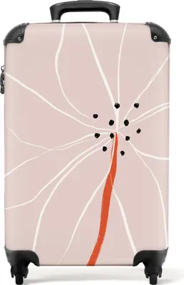 Obrázek produktu pro NoBoringSuitcases.com® Kufr Příruční zavazadlo na kolečkách Kufr na kolečkách Malý cestovní kufr na 4 kolečkách - Flowers - Abstract - Pastel - Cabin Size < 55x40x23 cm & 55x40x20 cm - Foto kufr - Cabin suitcase - Board luggagePříruční zavazadlo Kufr 55x35x20 cm, 36L,