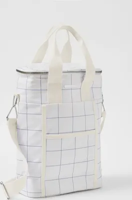 Produktbild von Sunnylife - Picknick Koeltas Canvas Drank Isolerend 8,5 Liter Check Coconut