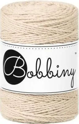 Produktbild von Bobbiny 3PLY Macrame Rope 1,5 mm 100 m Warm Beige Schnur
