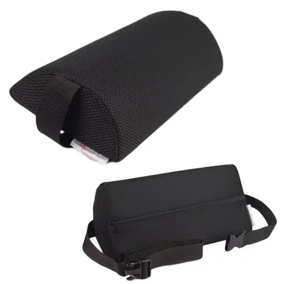 Immagine prodotto di Cuscino ortopedico 30x15x6 cm, a semicilindro, per poltrona, per la colonna lombare, Podmed MR02