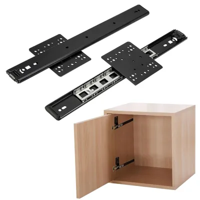 Immagine prodotto di Solidchoice - Guide a scomparsa per ante di armadio - Set di 2 pezzi, lunghezza 30-70 cm