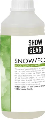 Zdjęcie produktu dla Showgear Snow/Foam Concentrate 1 litr 1 litr - na bazie wody