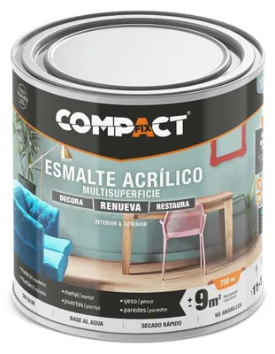 Image de COMPACT ACRYL. Brill EMALT, 750 ml, blanc