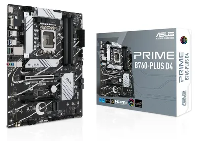 Produktbild von Asus 90Mb1Cw0-M1Eay0 Prime B760-Plus D4//Lga1700,B760,Usb 3.2 Gen 2X2,Aura,Mb