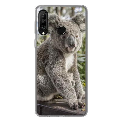 Produktbild von MuchoWow® Handyhülle Schutzhülle Hülle für Huawei P30 Lite Koala - Regal - Pflanzen - Kinder - Jungen - Mädchen Silikon Softcase Handy Hülle - Handyhülle