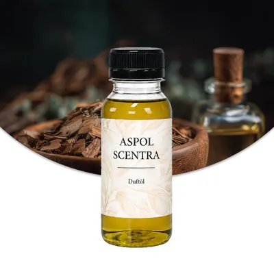 Produktbild von Aspol Scentra Sandelholz und Zeder UFIREADY Duftöl für Kerzen 100 ml, KI-generiertes Bild