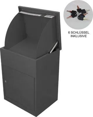 Immagine prodotto di Cassetta per pacchi Cassetta postale per pacchi Cassetta postale per pacchi Cassetta postale con scomparto per pacchi Cassetta per pacchi Cassetta postale Cassetta di consegna pacchi Stazione di ritiro pacchi per la casa Cassetta postale da terra per pacchi Cassetta postale per pacchi con serratura Grigio