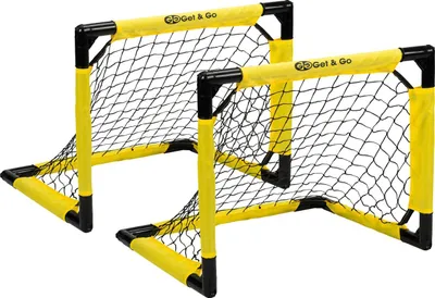 Produktbild von Get & Go Fußballtor Set 2er – klappbar, 55 × 44 × 44 cm