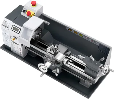 Produktbild von SucceBuy Metalldrehmaschine 8 x 16 Zoll, 550 W, Tischmaschine mit einstellbarer Geschwindigkeit 0–2500 U/min