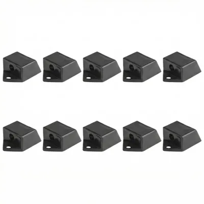 Produktbild von Masterled 10er Set Endkappen Slim Schwarz für LED Alu-Profil mit Kabeldurchlass