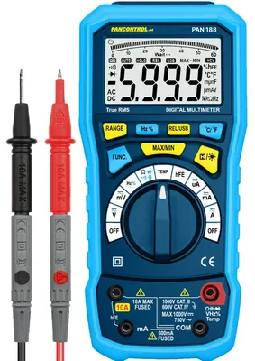 Image de PANCONTROL Multimètre numérique professionnel PAN 188 True RMS