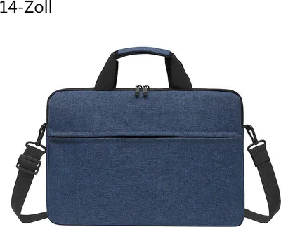 Produktbild von Blau Laptoptasche für MacBook Air M1 Hülle für Xiaomi Dell Asus Leichte Umhängetasche Handtasche Aktentasche, 14-Zoll