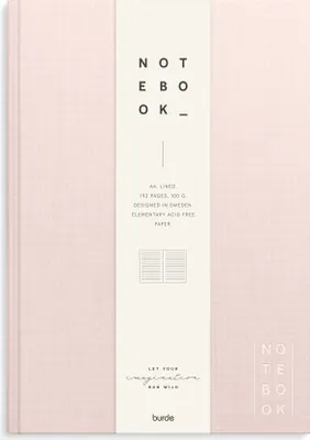 Produktbild von Burde Notizbuch Textil pink liniert A4