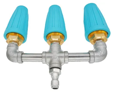 Imagen del producto de Boquilla turbomotriz de 3 vías para limpiadora a presión, con diseño rotatorio