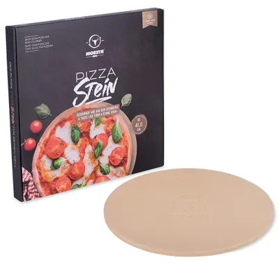 Imagen del producto de Piedra para pizza - Cordierita - Ø 41 cm - Altura 12 mm - Para barbacoa de gas, barbacoa de carbón y horno - Para pizza casera