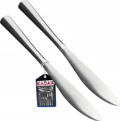 Produktbild von KADAX Küchenmesser aus Edelstahl, 2er Set, Tafelmesser, Küchenmesser mit Hochglanzeffekt