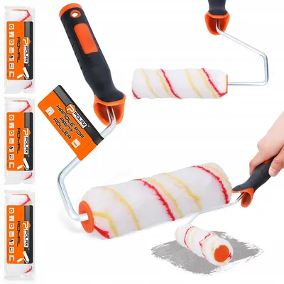 Obrázek produktu pro Polax Sada malířských válečků 3ks + rukojeť 15 cm