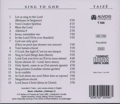 Obrázok produktu pre - Piesne z Taize - Spievajte Bohu