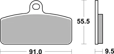Produktbild von Bremsbelag SBS 959PSI (Satz pro Scheibe) Offroad Racing EVO Sinter