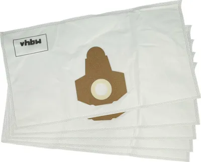 Produktbild von vhbw 5x Staubbeutel kompatibel mit Parkside PNTS 1300, 1400 D1, 1400 B1, 1400 C1, 1300 B2, 1400 A1, 1250, 1300 A1 Staubsauger - 31,5cm x 22,5cm Weiß