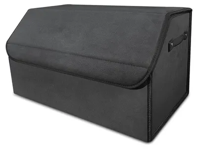 Immagine prodotto di Organizzatore per il bagagliaio, pieghevole, organizer per auto con maniglia, organizer per bagagliaio con coperchio, base antiscivolo, facile da pulire, per auto