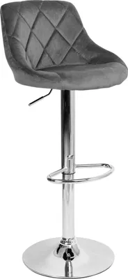 Produktbild von Italienischer Hocker Cydro Velvet chrom/grafit